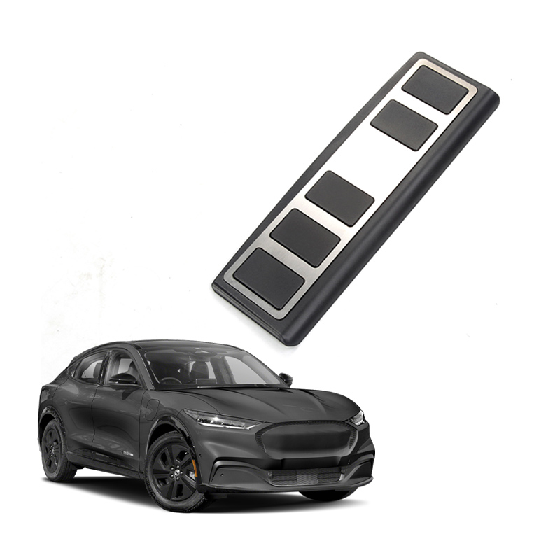 Car Pedal Pad Foot Gas Rest Plate Cover For Mustang Mach E 2021