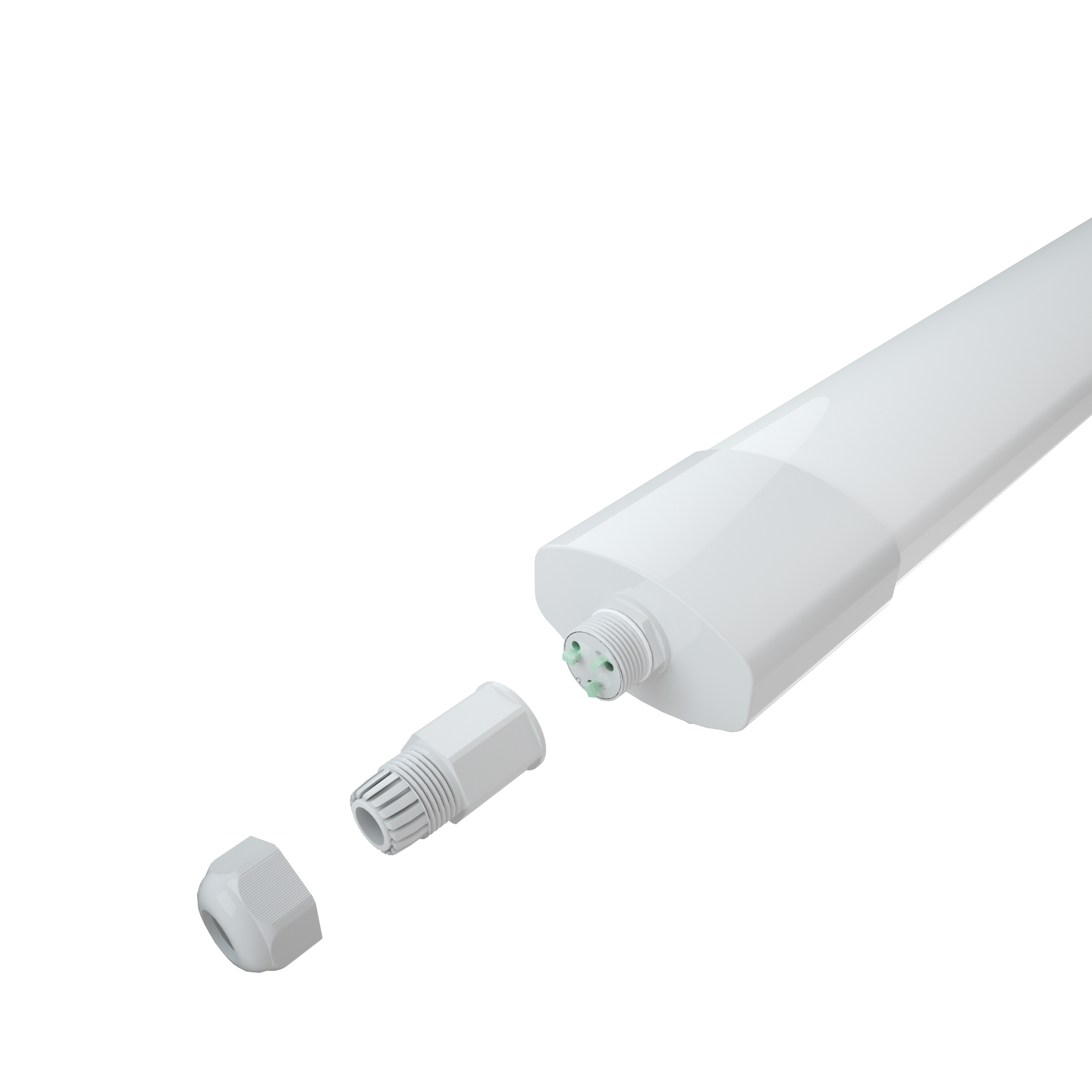 Светодиодный фонарь IP65 IK08 4FT 5FT Светодиодный линейный свет 140лм/Вт мерцания OEM водонепроницаемый настенные светильники