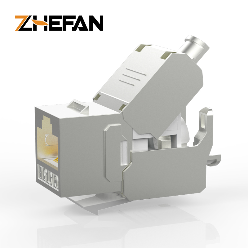 Экранированный Ftp-модуль Rj45 Keystone Jack 180 градусов Cat5E безинструментальный Соединительный модуль sFtp Keystone Jack