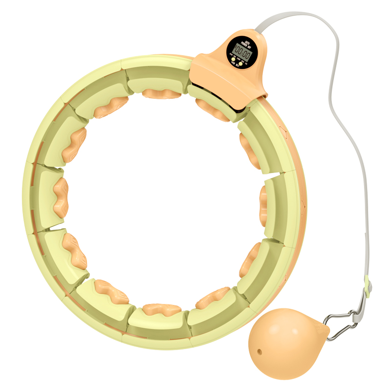 Weighted Smart Hula Ring Hoop Fitness Exercise That Will not Fall 16 Sections Detachable Hoola Hoop for Adults and Children
