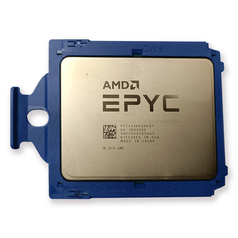 Бывший в употреблении процессор EPYC серии 7001, ps7451bdvhfcc, 24 ядра, 2,3 ГГц, разъем SP3, 180 Вт, старый серверный процессор 7451
