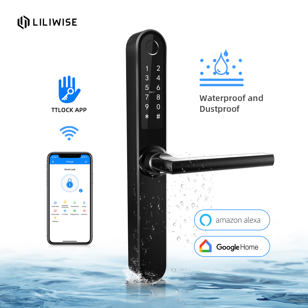 Электронный умный дверной замок с Wi-Fi BLE APP доступом по отпечатку пальца