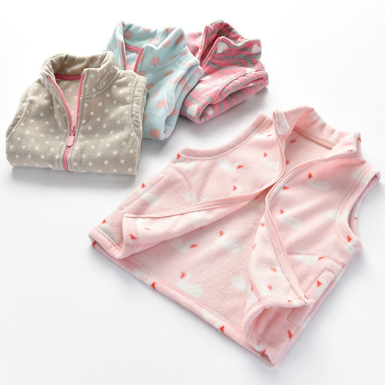Manufacturers Hot Sale Child Clothing Little Girl Winter Sherpa Baby Vest