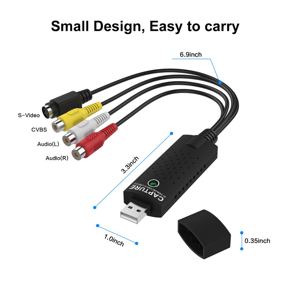 Хорошее качество 720P USB ноутбук AV видео карты захвата