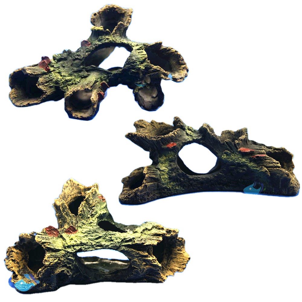 Aquarium Fish Tank Resin Crafts Decorations Decorative Trunk Ornaments Three Diamond Branches Combination Set