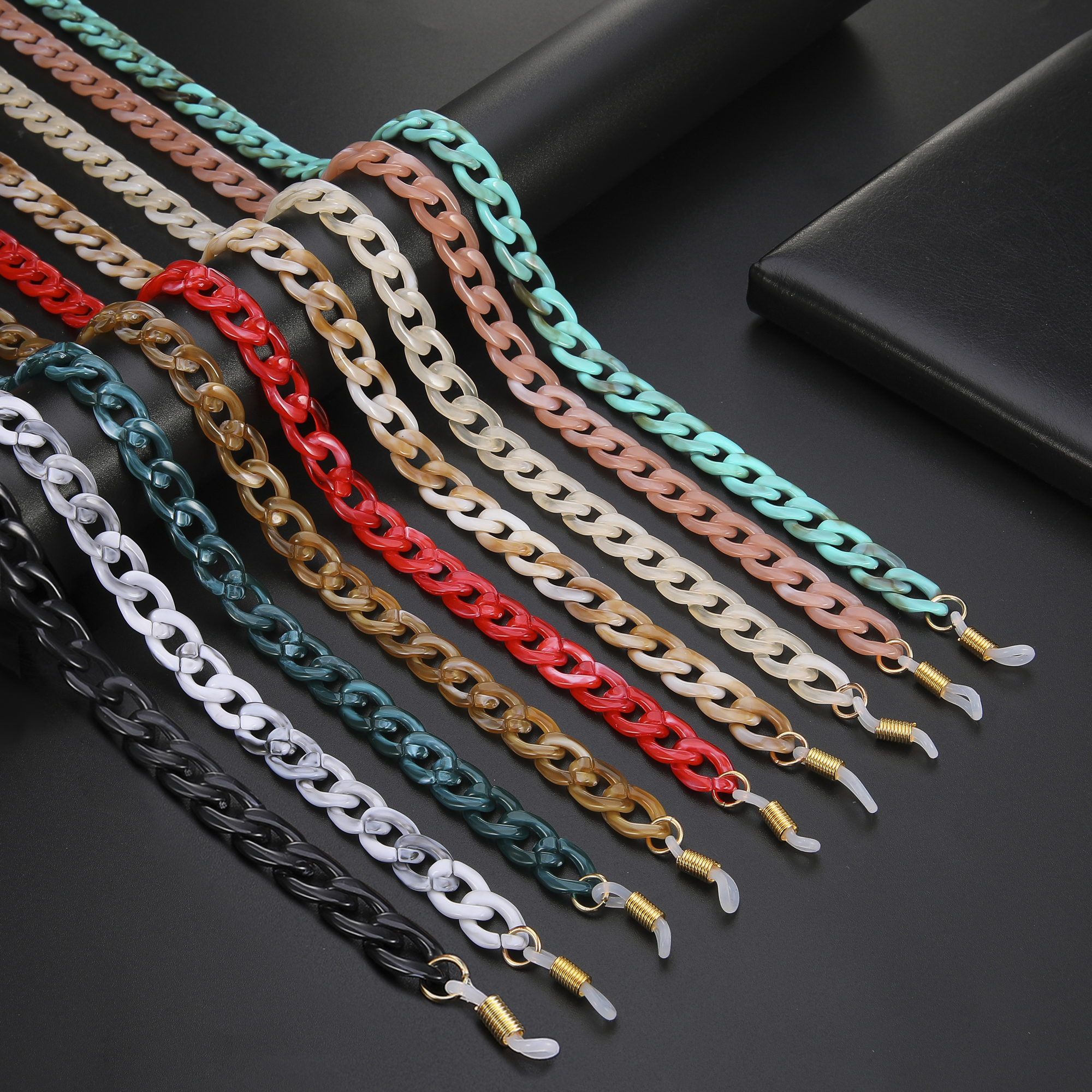 Fashion Acrylic Sunglasses Chains Lanyard Women Anti-slip Reading Glasses Chain Cord Holder Neck Strap Rope Gift 2021