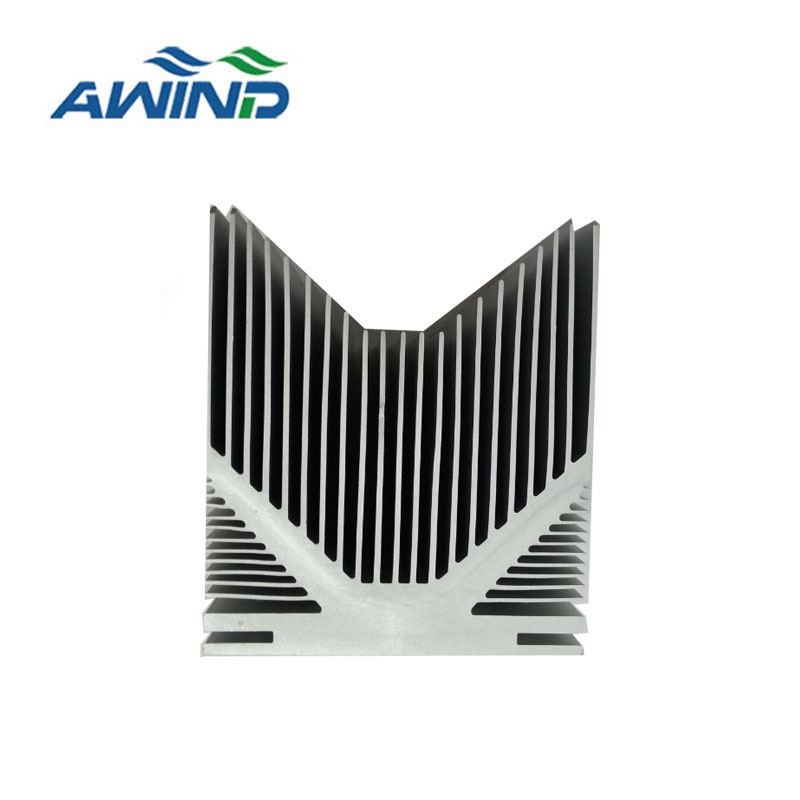 Custom size aluminum extrusion cooling heat sink for LED light