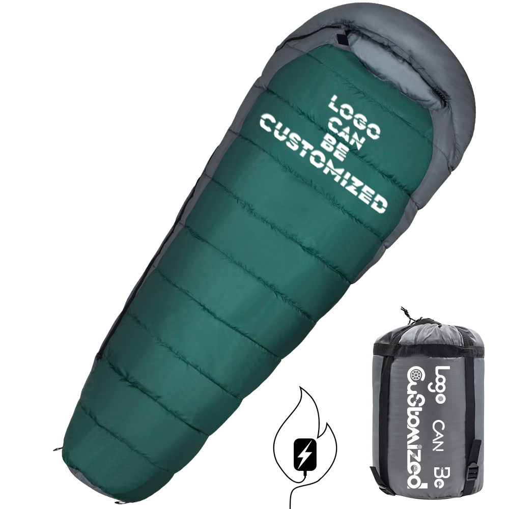 MATMO Adult Traveling Winter Mummy Waterproof Sleeping Bag Outdoors,Heated Camping Sleeping Bag For Hiking