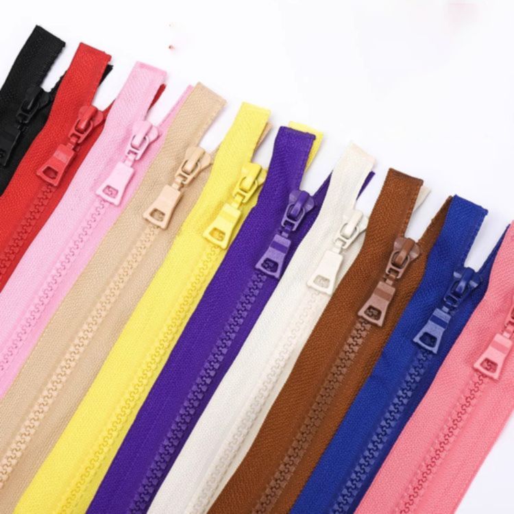 Made In China Single Head Resin Zipper Customized Color Plastic Resin Clothing Zipper Fancy 3 # Open Zipper