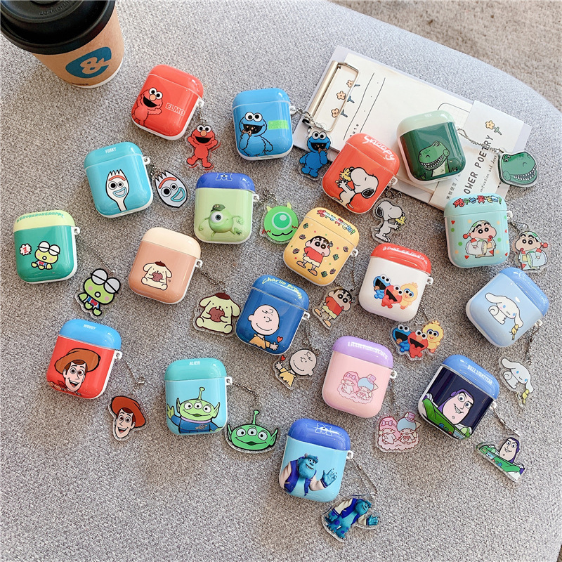 BOORUI cute anime earphone accessories nuevos cases for airpods pro hard pc material sublimation cover for airpods 1 2 pro