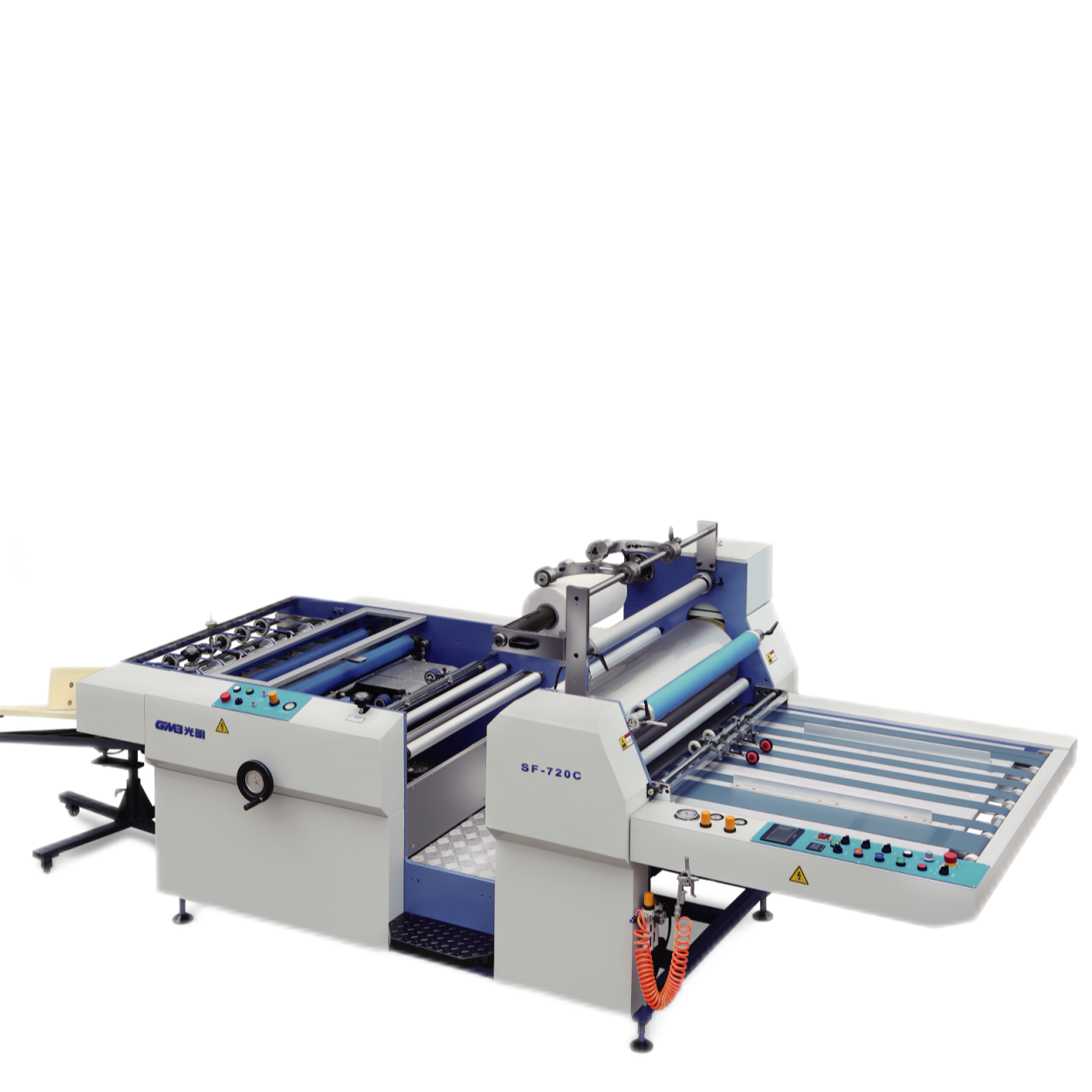 Adhesive Label Logo Sticker Die cutting Machine Punching Hot-stamping Laminating function