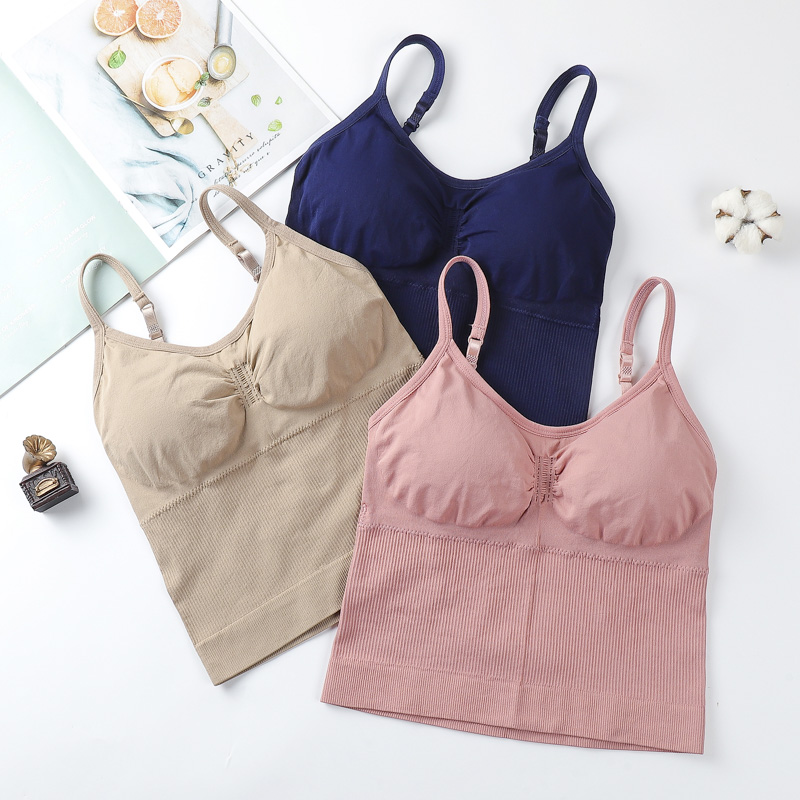 Factory Wholesale Comfortable Tube Top Plasticity Gather Vest Bra Cheap Sling Seamless Tube Top
