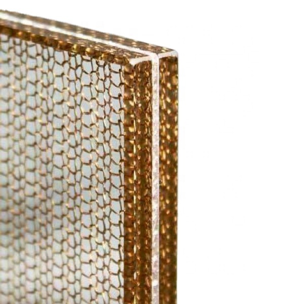 Woven Copper Wire Mesh Used For Decoration Laminated Glass