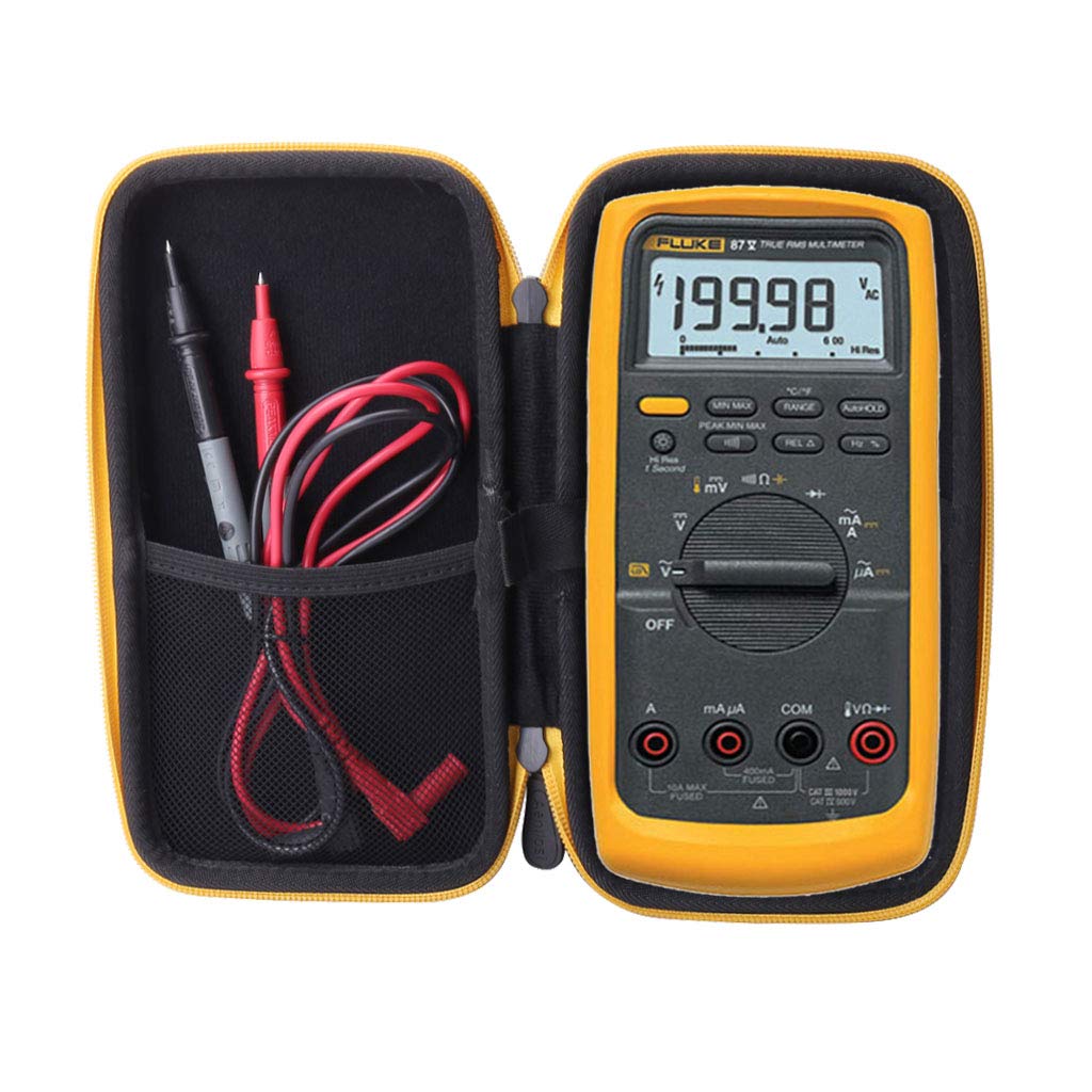Жесткий чехол из ЭВА для цифрового мультиметра Fluke 87-V/88V с внутренним сетчатым карманом