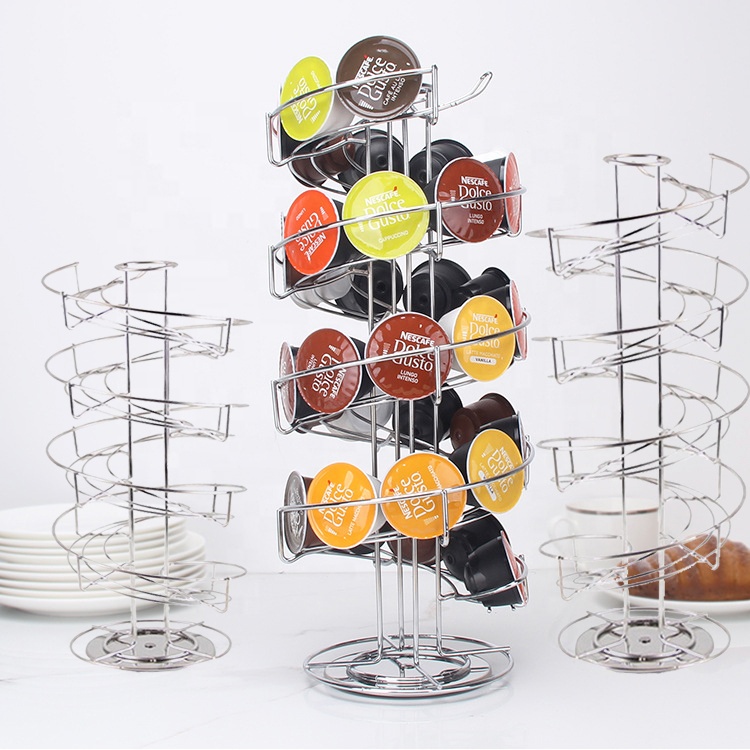 Настенный держатель кактус поворот gusto dolce picollo с фильтром для кофемашины nespresso tassimo стручки Держатель капсулы кофе диспенсер для стойки