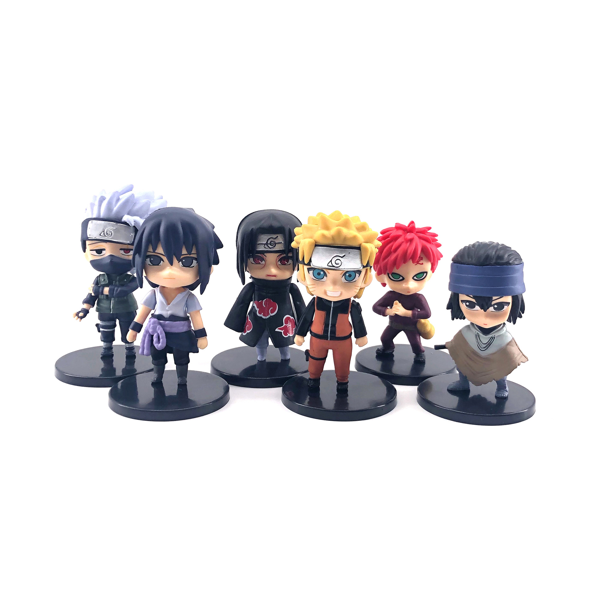 6 шт./компл. мультяшная ПВХ игрушечная фигурка японская версия Q Naruto мультяшная фигурка
