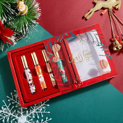 Christmas Perfume Gift Box Floral and Fruity Women's Perfume Set Long Lasting Light Fragrance Portable Perfume Gift