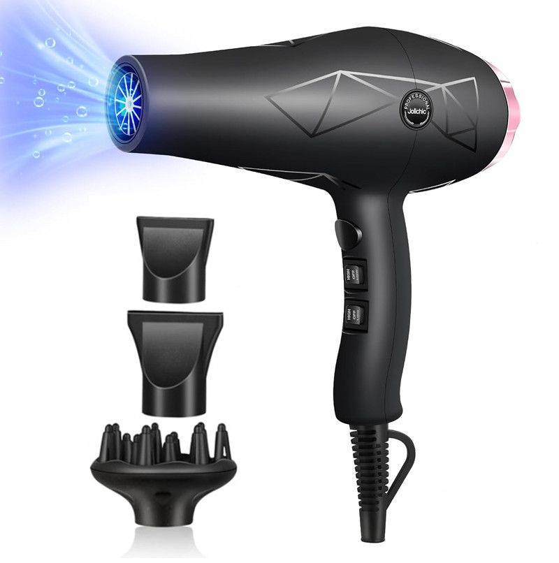 2024 professional powerful 2400W AC ion hair dryer ionic salon blow hair dryer with diffuser dry hair wholesale