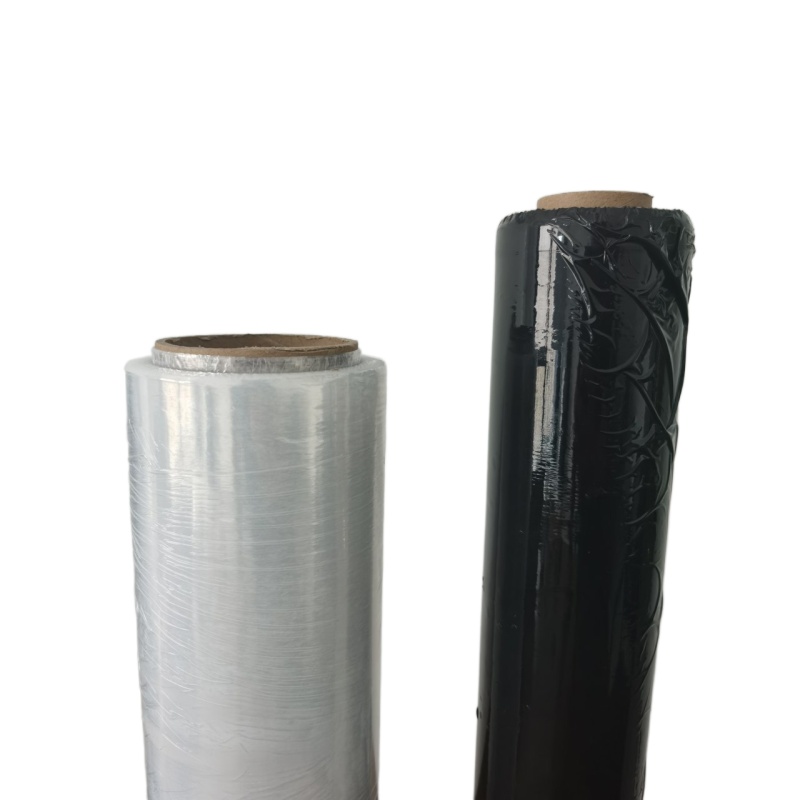 black Transperent ldpe 17 mic 23 mic 500 mm 450 mm 200 m 300 m stretch film for packing