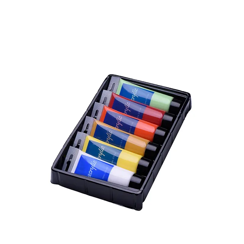 75ml 12 pcs tube artist acrylic color paint set kit