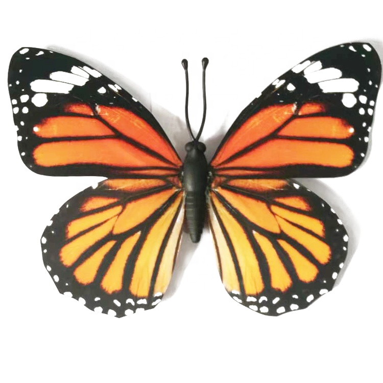 2021 Wholesale 50cm 60cm 70cm 80cm 100cm 120cm large handmade 3d monarch butterfly decorations