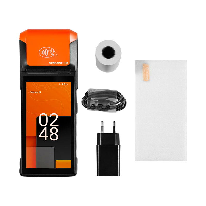Cheap Price Low MOQ Portable GPS AGPS Android 14 Pos H10 H10S Ticketing POS System With Printer For Mobile Parking Management