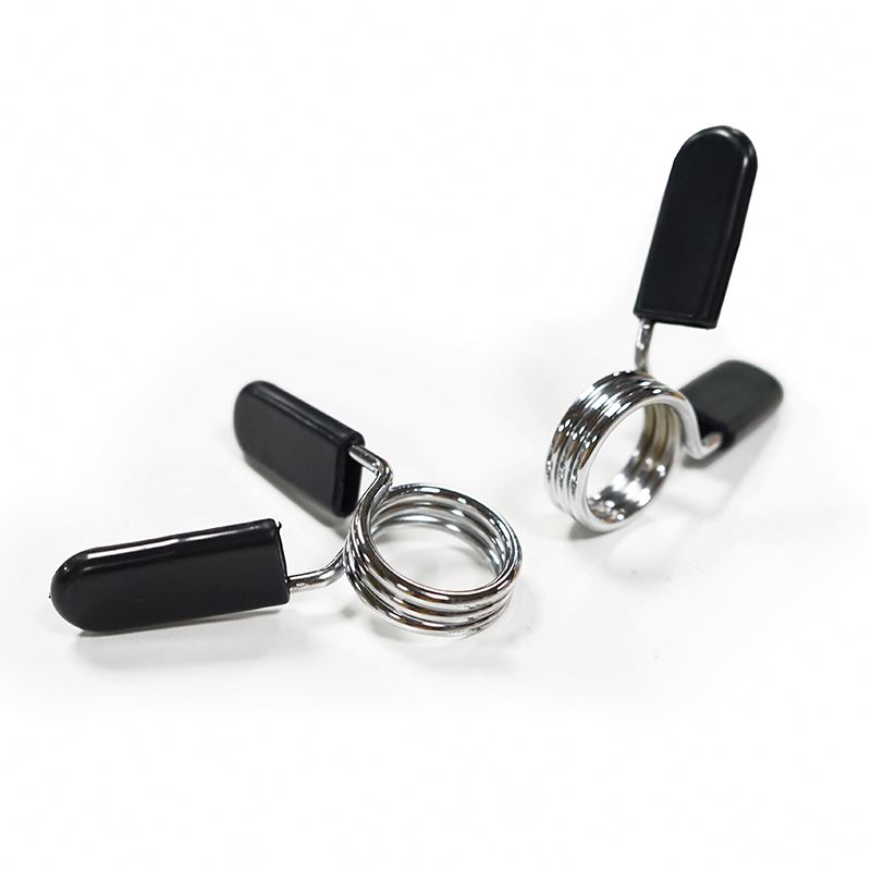Factory supply spring barbell collar weightlifting barbells snap wholesale barbell collar
