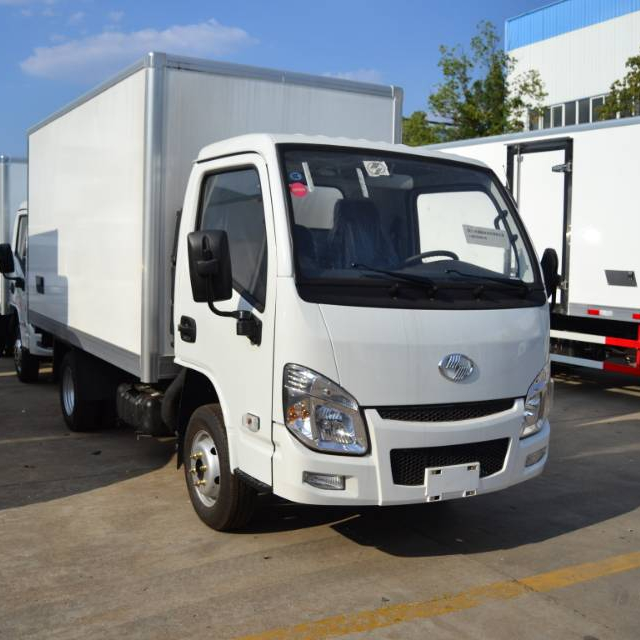 YUEJIN Gasoline 1ton 2ton 8CBM Small Fresh Food Freezer Vehicle Ice Cream Meat Transport Reefer Van Refrigerated Trucks for Sale