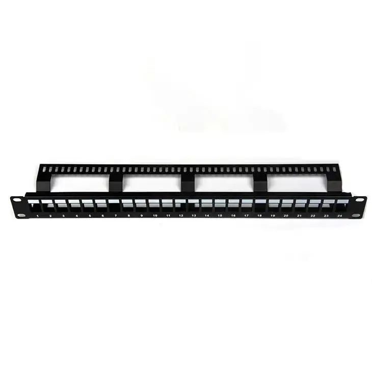 Hot Selling Networking 1U 24 Port UTP Unshielded Empty Patch Panel