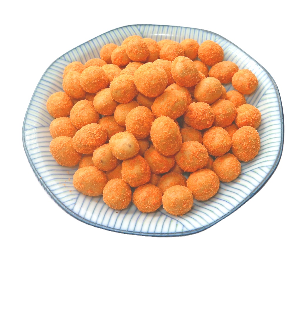 Coated roasted peanut with cheese