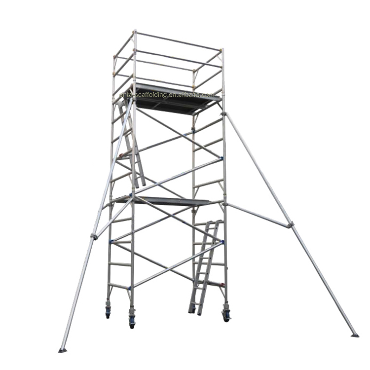 Австралийские стандарты/EN1004 Mobile Outdoor 10M/11M/12M/13M/14M/15m/16m/17m/18m/19/20m/30m/40 М алюминиевая башня для строительных лесов