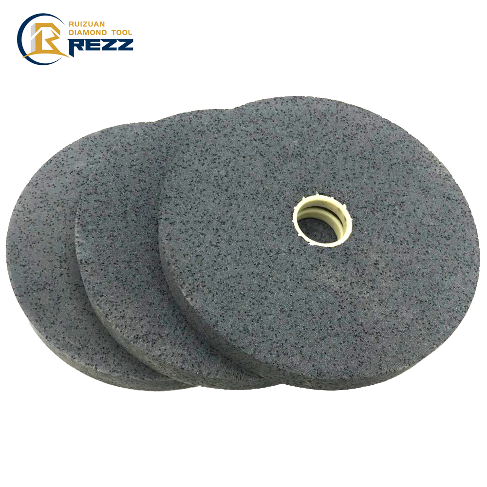 vulcanite flexible-medium polishing wheel rubber surface grinding wheel for honing of non-hardened steels and cast irons