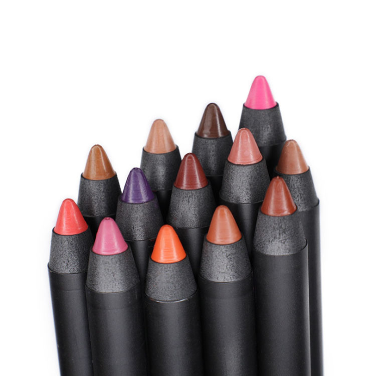 Custom Cosmetic Lip Liner Waterproof Private Label Lip Liner Pencil matte color lip liner