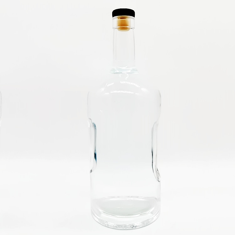 Custom Empty Handle Spirit Gin Rum Brandy Spirit bottle Whisky Vodka Wine1750ml Liquor Glass Bottles Wholesale California