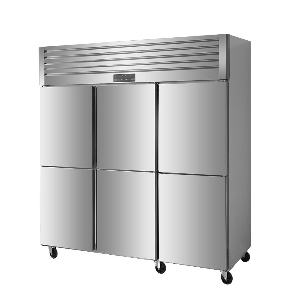 Stainless Steel Cooler Six Door Refrigerator Factory Direct Sales Freezer Kitchen Refrigeration Equipment