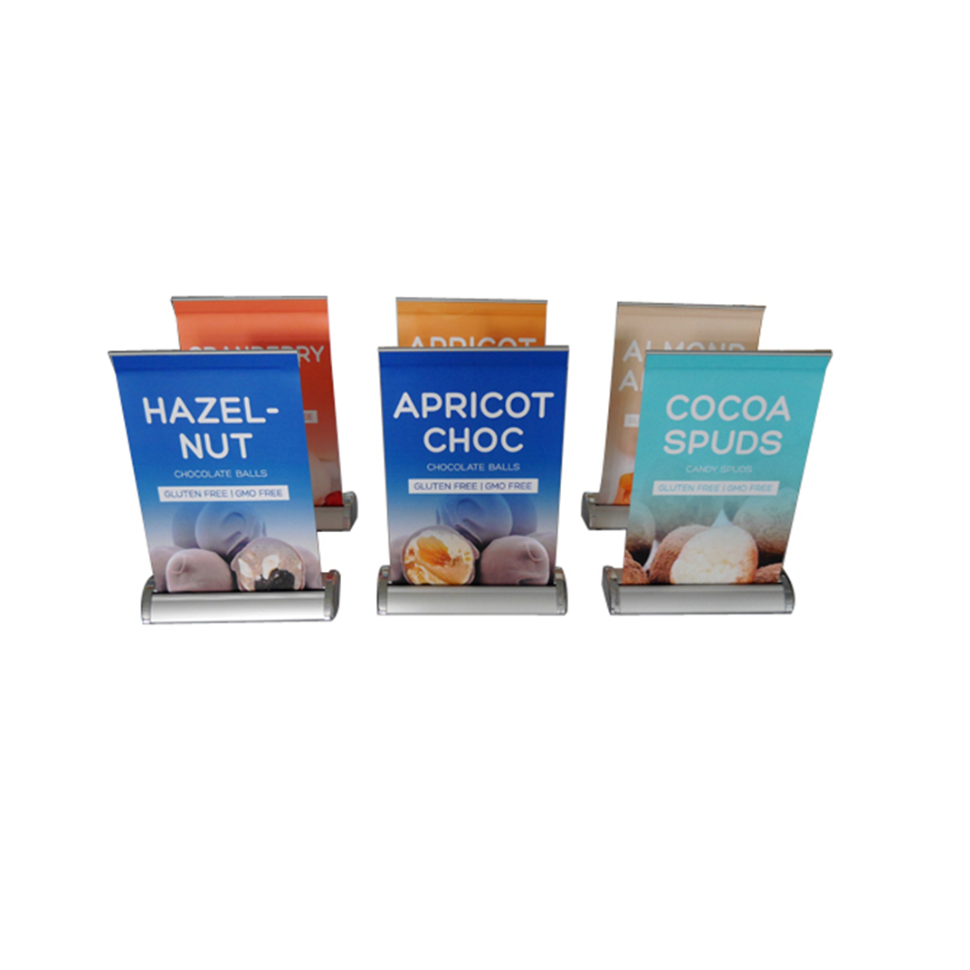 Table Top portable Mini Roll up Banner Stand a4 retractable banner stand