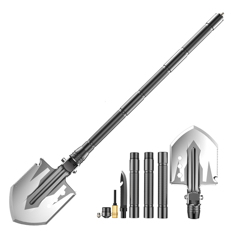 Hot Selling Outdoor Garden Camping 3 Cr13 Stainless Steel Multifunctional Folding Shovel