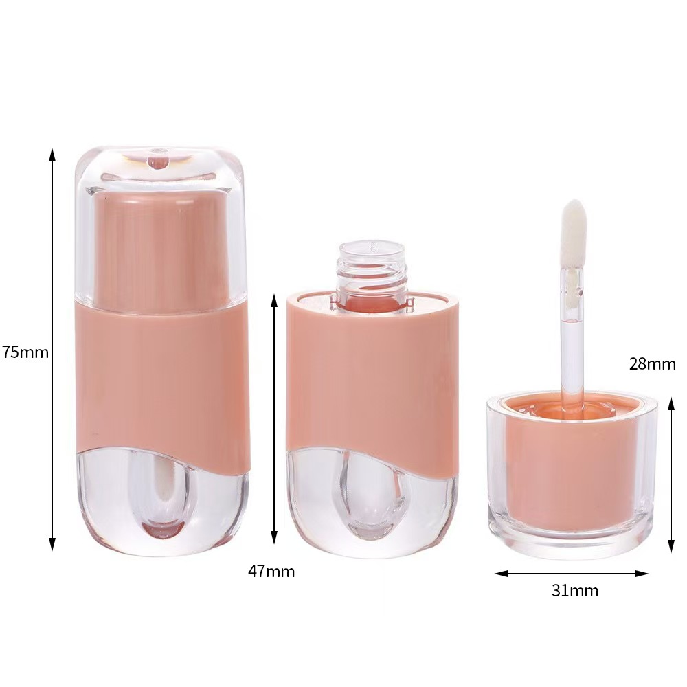 Wholesale 2.3ML Oval Empty Lip Gloss Tube Lip glaze Stick Empty Container