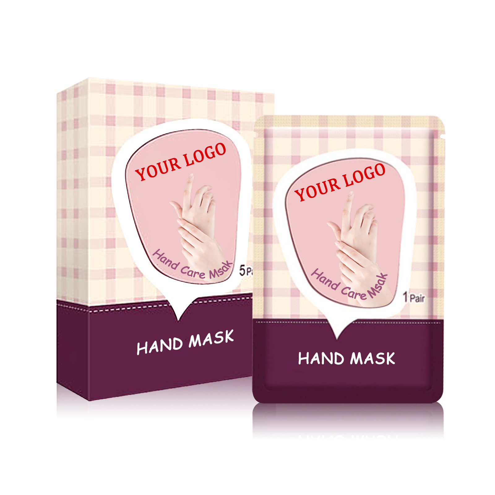 OEM Private Label Moisturizing Avocado Hand Mask Peeling HA Serum Sheet Hand Masks for Hands