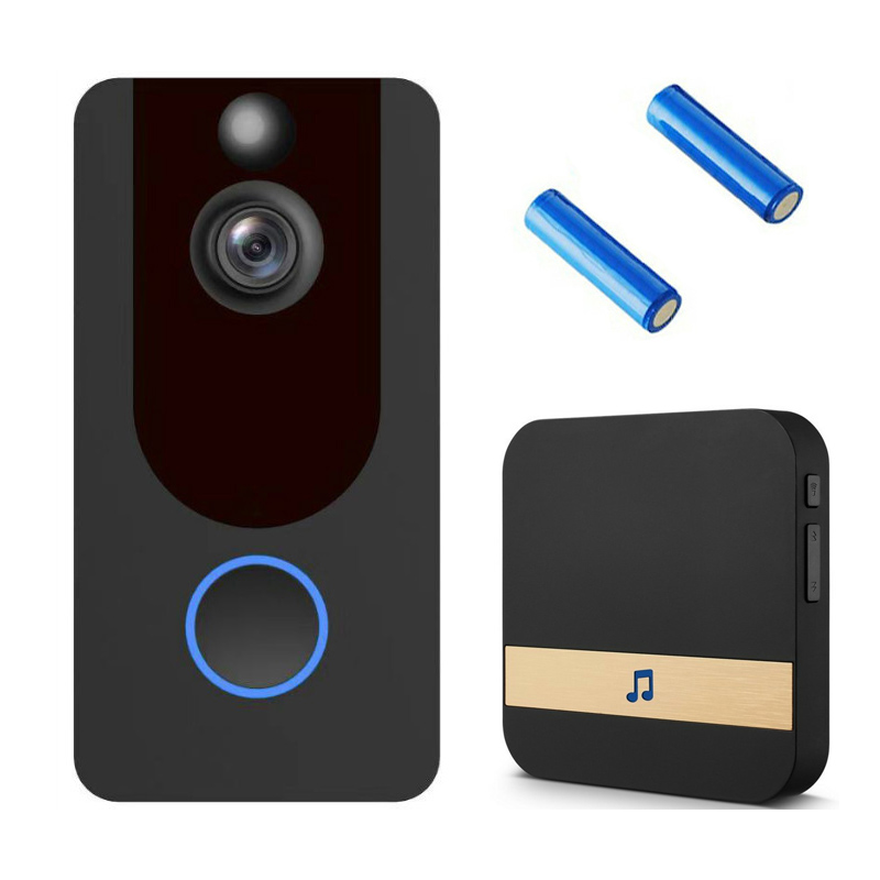 HD 1080P Wifi видео дверной звонок V7 PIR Обнаружение движения Wifi к погодным условиям Dingdong Кольцо Дверной Звонок камера