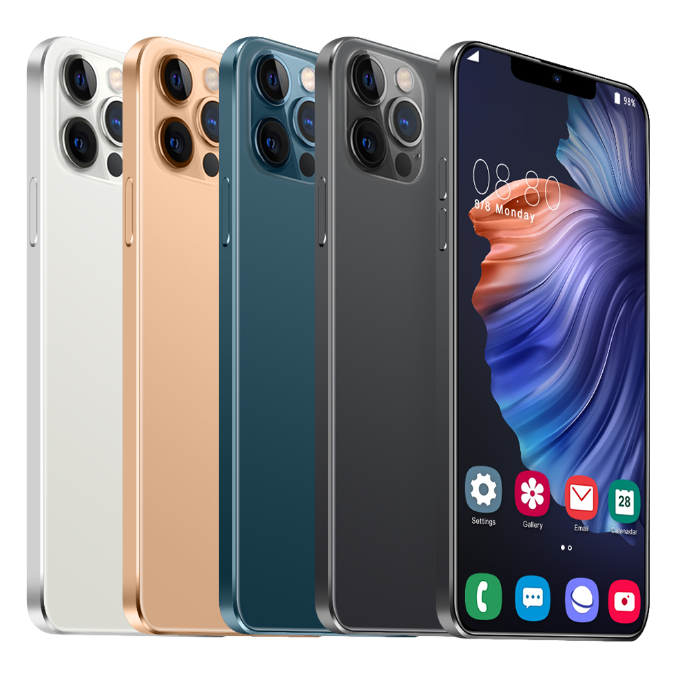 Лидер продаж в США, смартфон 12 Pro Max 12 + 512 ГБ, 4800 мАч, большой сенсорный экран 6,7 дюйма, разблокированные мобильные телефоны 5G
