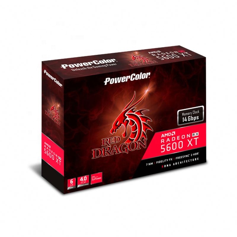 2021 оригинальный 100% натуральная PowerColor 5700XT 5600XT RX590 с высоким разрешением AMD Radeon RX VEGA 64 красного дьявола на 8 Гб HBM2 видеокарты