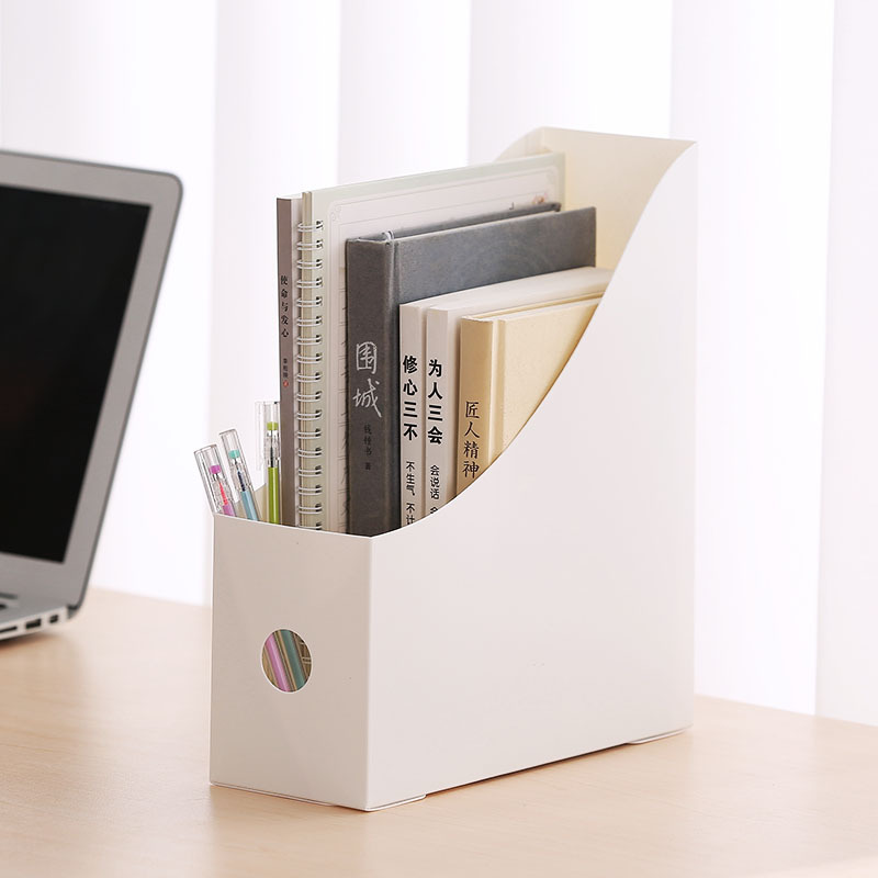 File box factory wholesale student dormitory thickened plastic simple foldable desktop organizer File box