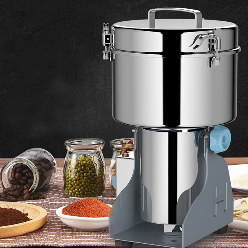 Stainless steel grain grinder mill powder machine 3000g all purpose commercial grain grinder