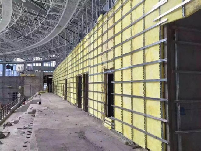 Incombustible Duct Insulation Glass Wool Hull Boards fireproof Building Materials With Aluminum Foil