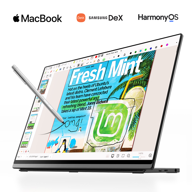 Мини-компьютер Apple Imac Macbook Mac, портативный сенсорный экран, тройной монитор, USB Type-c, для ноутбуков и ПК