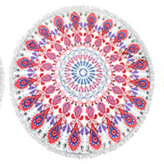 XIAOAO High quality cheapest designer beach towel luxuriant round towel