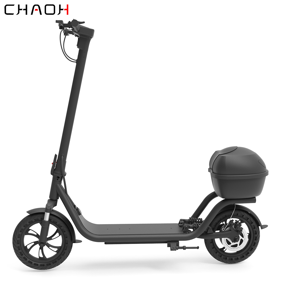 ChaoH Electric Scooters Adults 500W Motor, 40KM Long Range, 45 km/h 48V 10AH Folding E Scooters with 12 inches honeycomb tire
