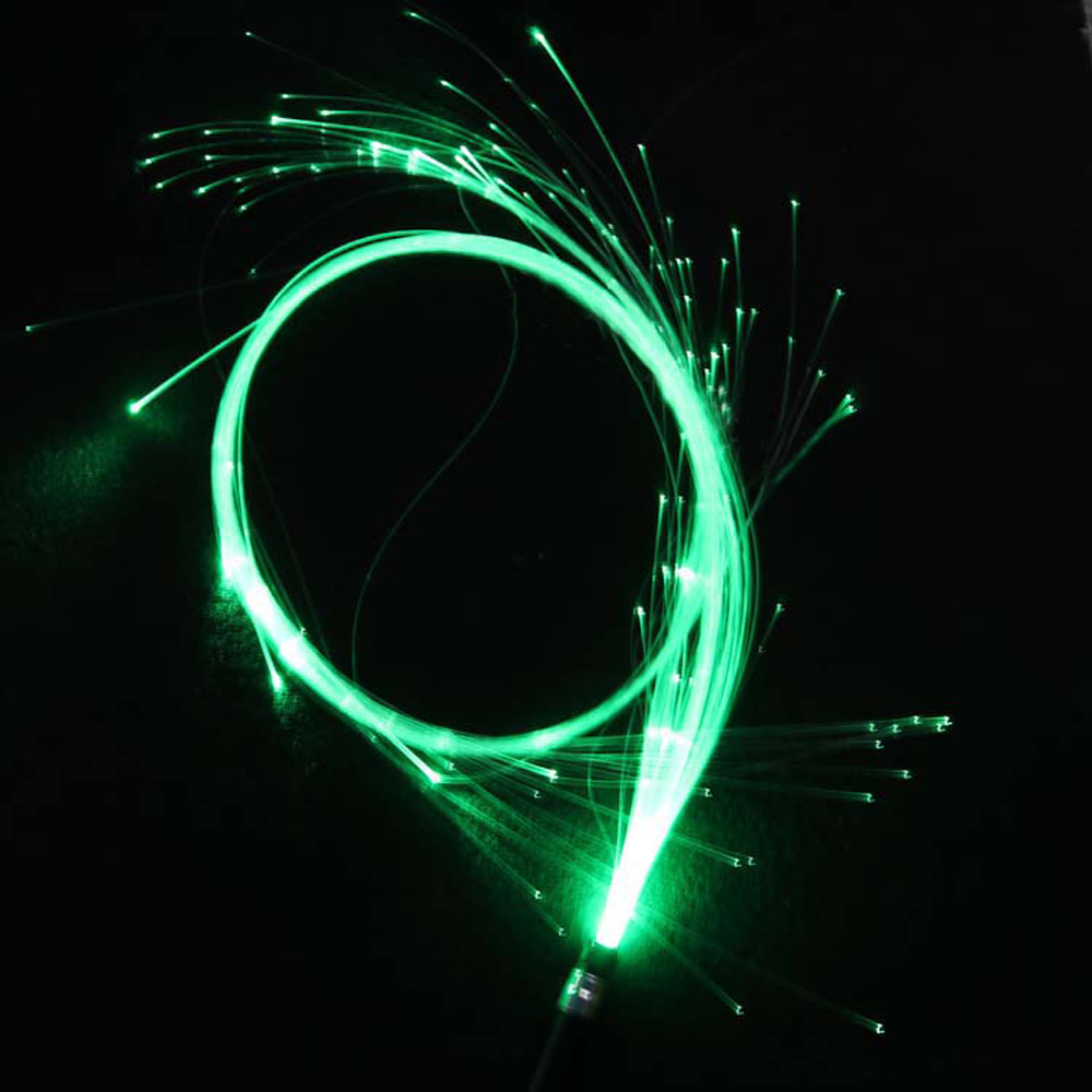 LED Fiber Optic Whip 360 Super Bright Light Up Flow Dance Whip Party LED Lights