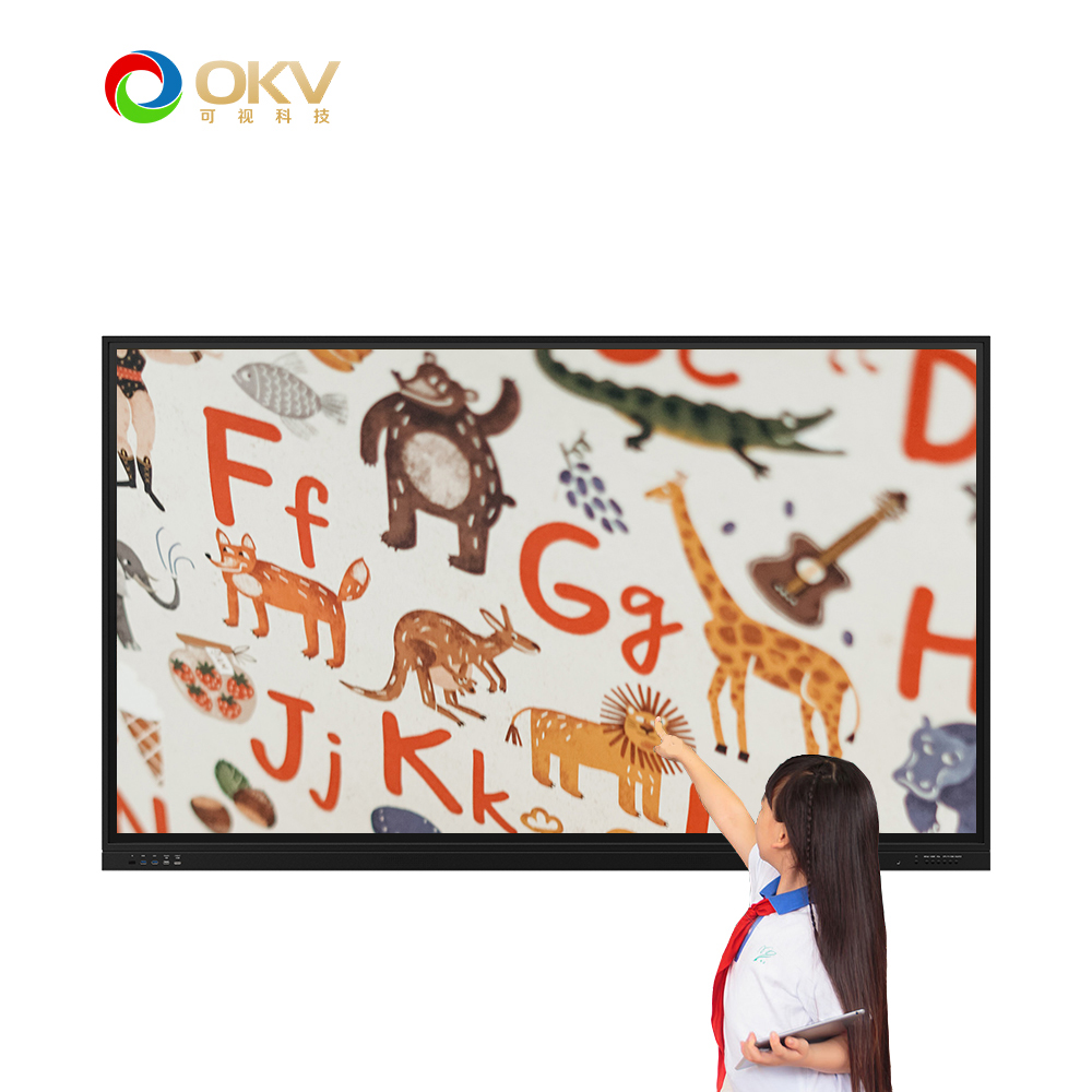 OKView 65 дюймов 4K мульти сенсорный экран интерактивная доска для обучения